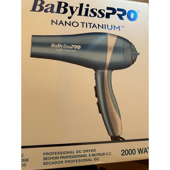 BaBylissPRO Hair Dryer, Nano Titanium 2000-Watt Blow Dryer, Professional/Ionic - Picture 3 of 5